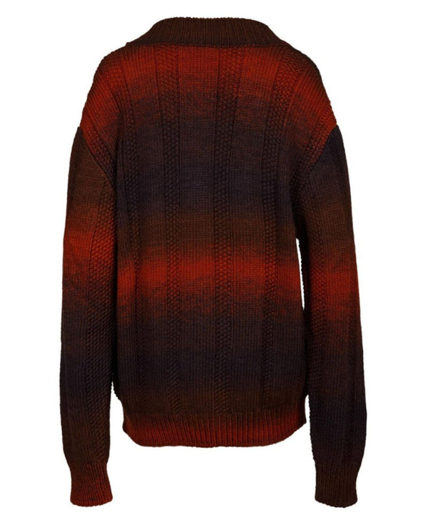DEGRADE BUTTONED CARDIGAN