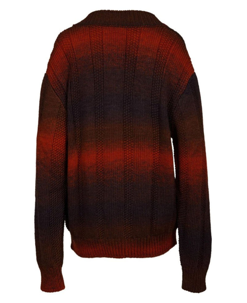 DEGRADE BUTTONED CARDIGAN