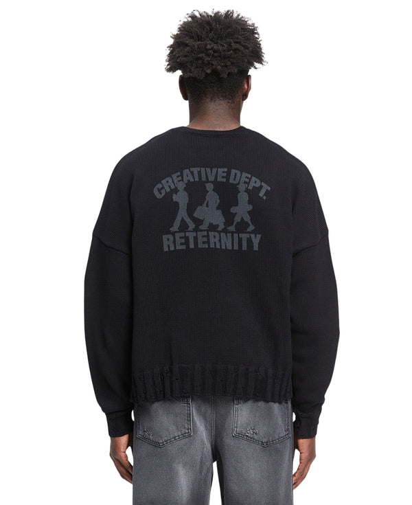 CREATIVE DEPT LOGO KNIT SWEATER