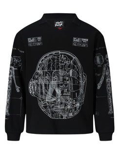 SCHEMATIC LONG SLEEVE POLO