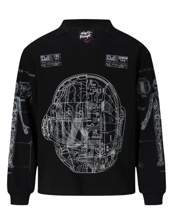 SCHEMATIC LONG SLEEVE POLO