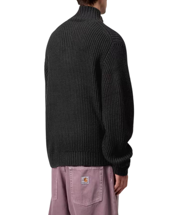 DETROIT HALF ZIP SWEATER