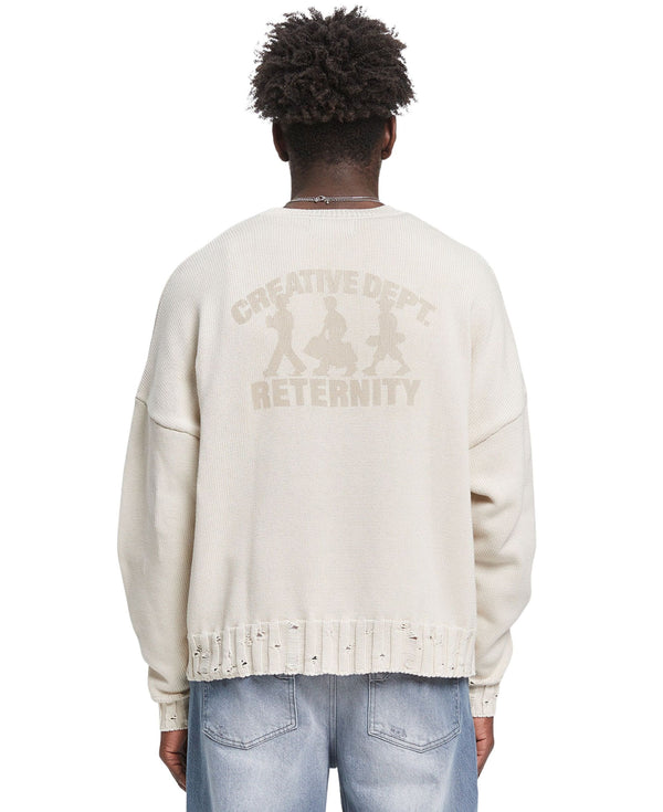 CREATIVE DEPT LOGO KNIT SWEATER