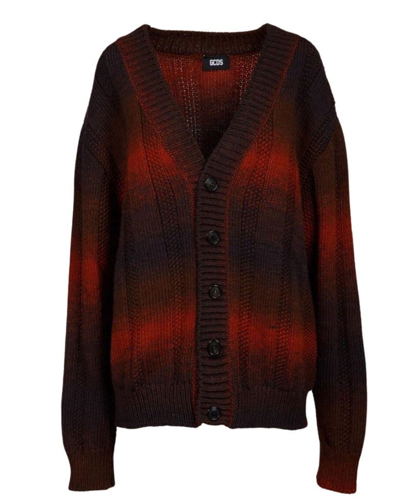 DEGRADE BUTTONED CARDIGAN