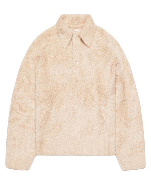 CLAIR FURRY KNIT POLO