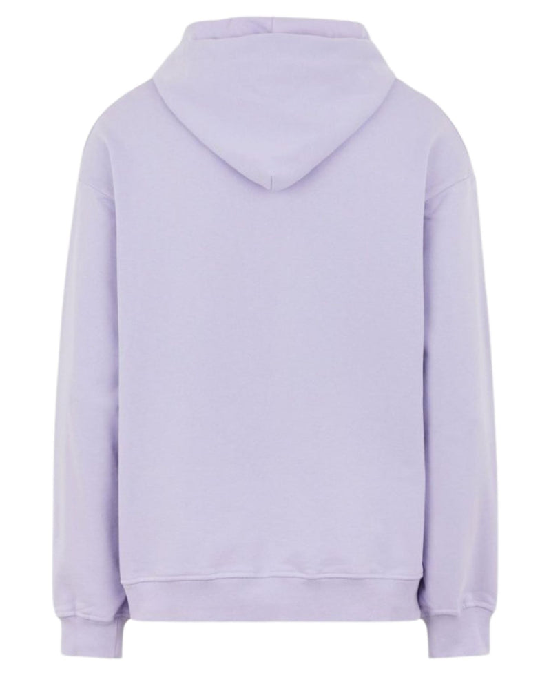 LILAC HOODIE WITH LILAC EMBROIDERED LOGO