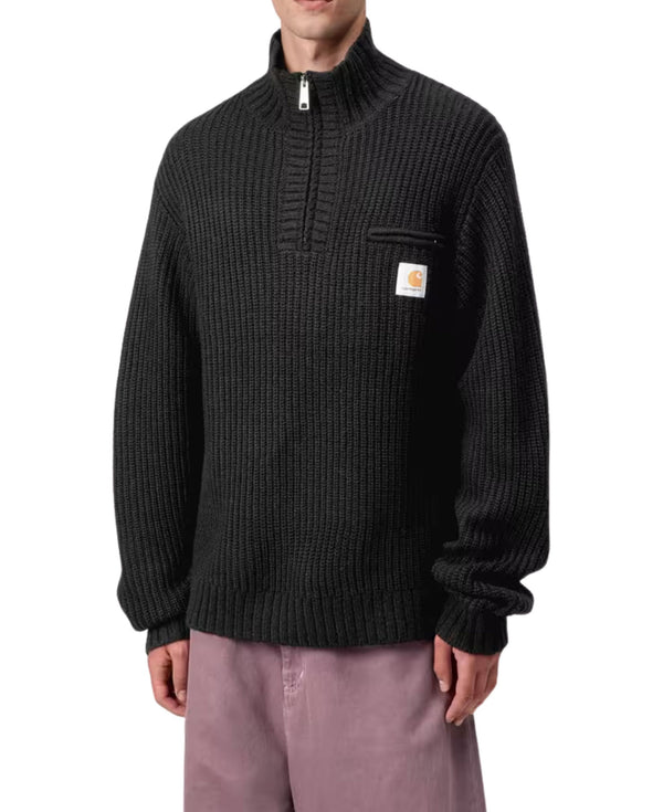 DETROIT HALF ZIP SWEATER