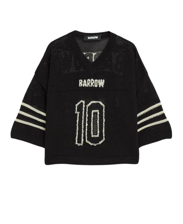 KNITTED CROPPED T-SHIRT WOMAN