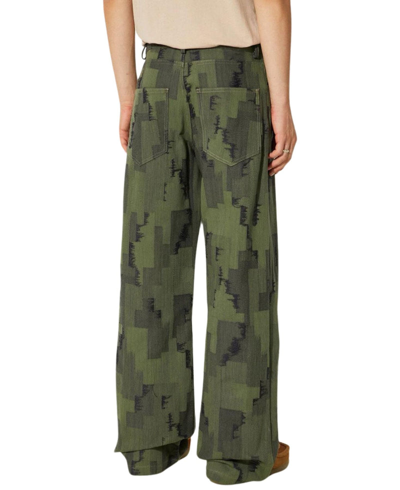 AOP CROSS WIDE PANTS