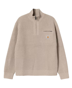 DETROIT HALF ZIP SWEATER