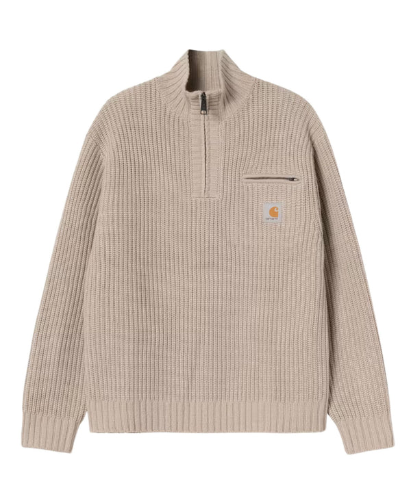 DETROIT HALF ZIP SWEATER