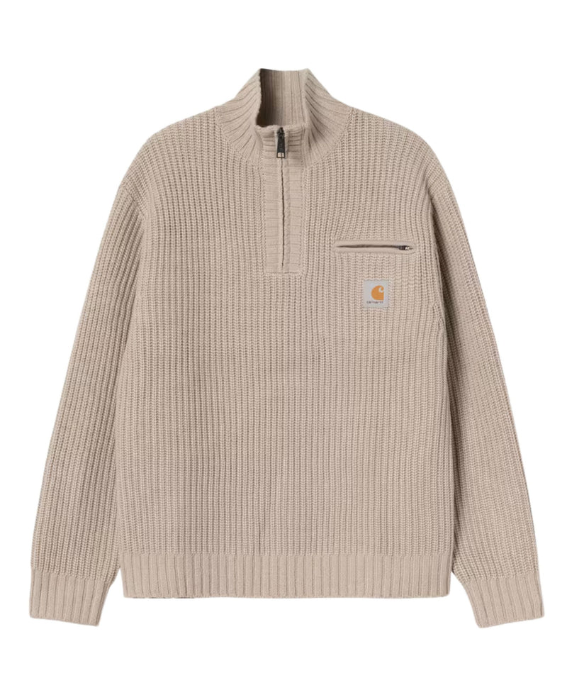 DETROIT HALF ZIP SWEATER