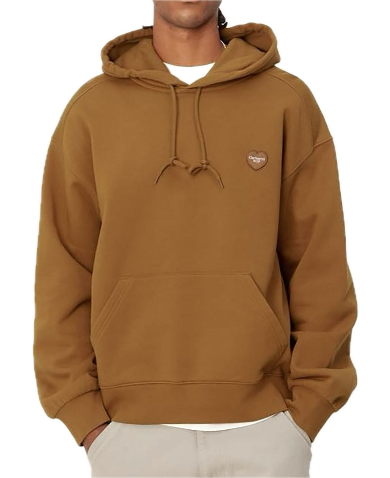 HOODED HEART PATCH SWEAT