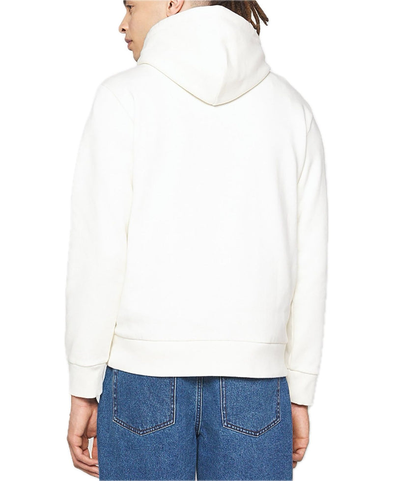 HOODED SCRIPT EMBROIDERY SWEAT