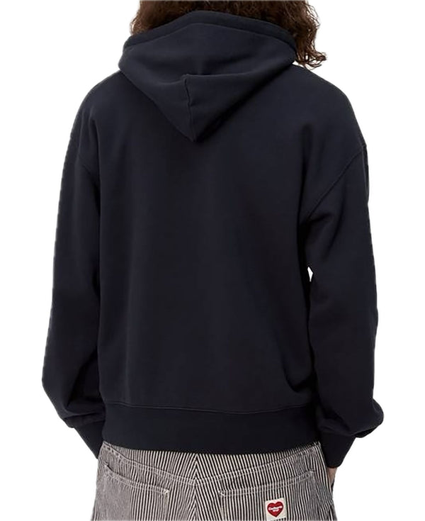 HOODED HEART PATCH SWEAT